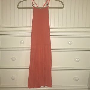 LF Silence + Noise coral mid dress